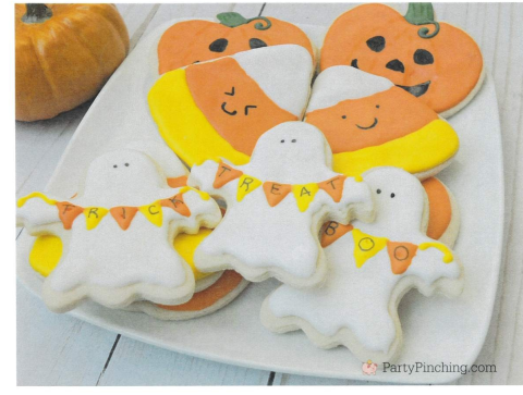 Halloween Cookies on Plate