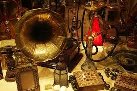 antiques on table