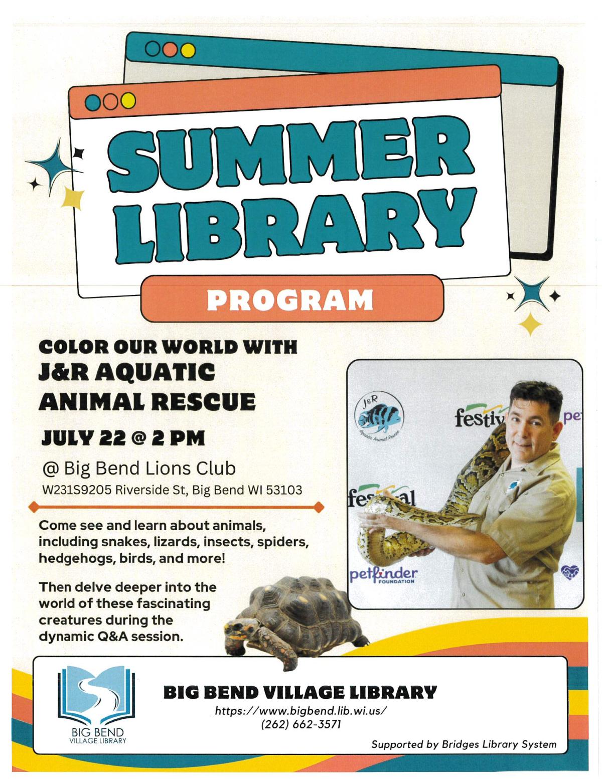 man holding snake with event description