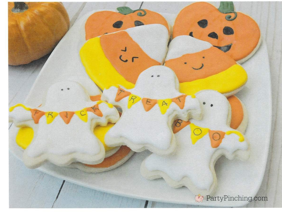 Halloween Cookies on Plate